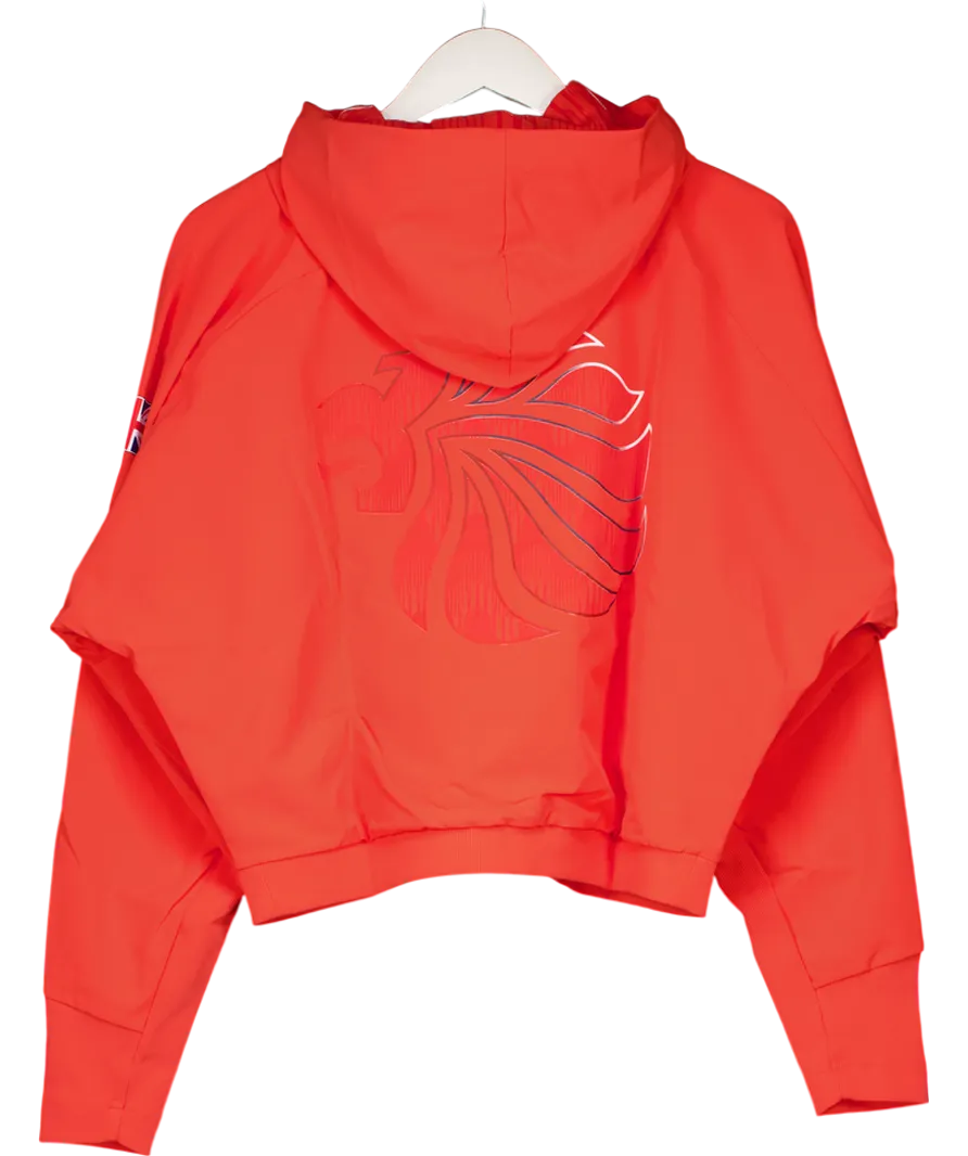 adidas Red Team Gb's Hoodie Jacket UK S