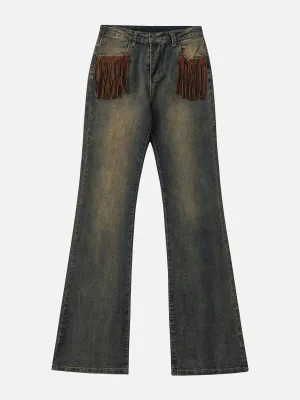 Aelfric Eden Tassel Pocket Washed Jeans