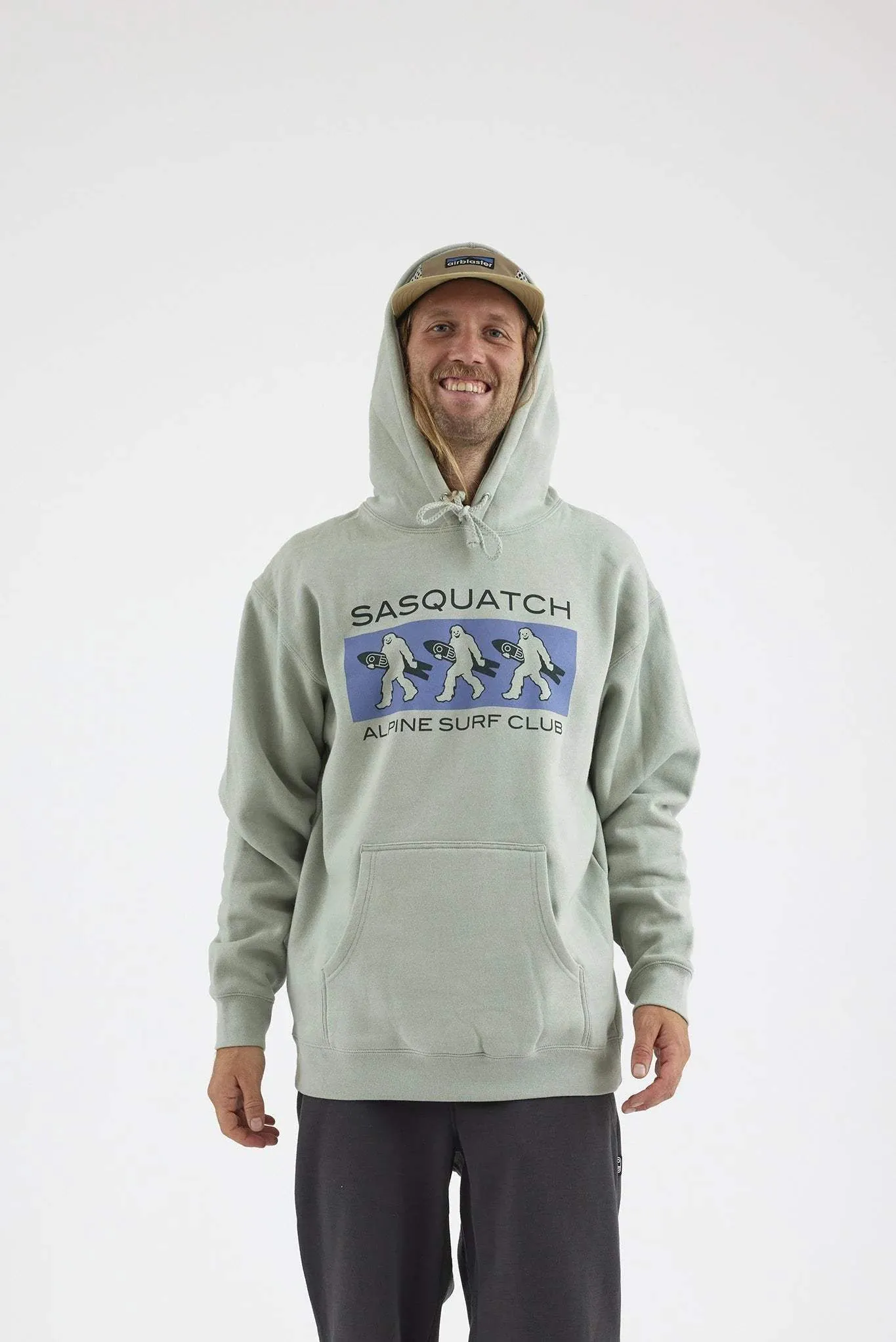 Airblaster Sasquatch ASC Hoodie in Dusty Sage - Cozy and Stylish Medium Fit Hoodie for Everyday Comfort and Outdoor Adventures