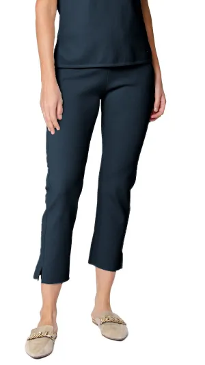 Alice Milano-Knit Slim Leg Pants - Dark Navy