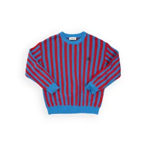 Basic Sweater in Red and Blue