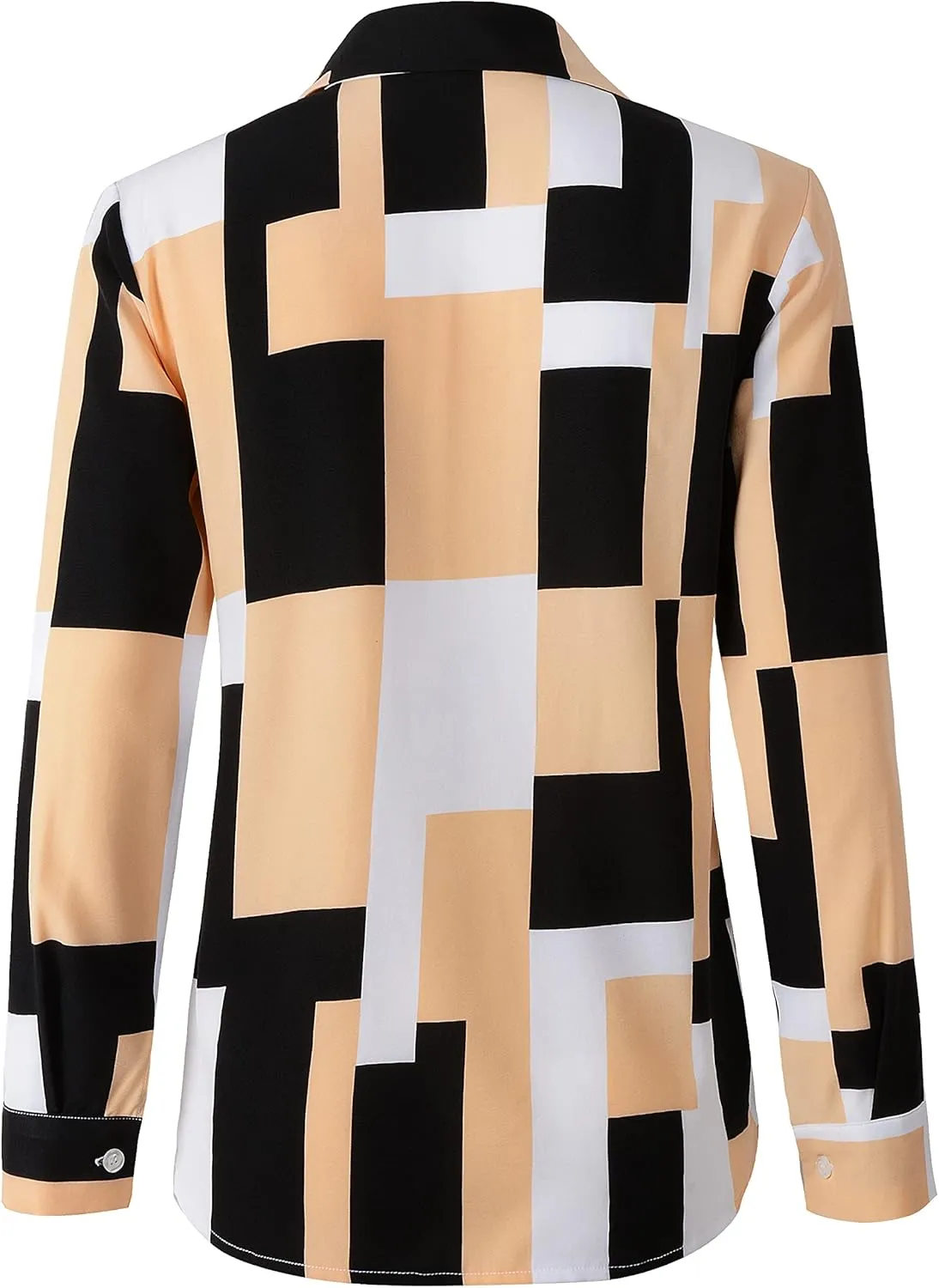 Beninos Women's Casual Blouses Long Sleeve Button Down Shirt