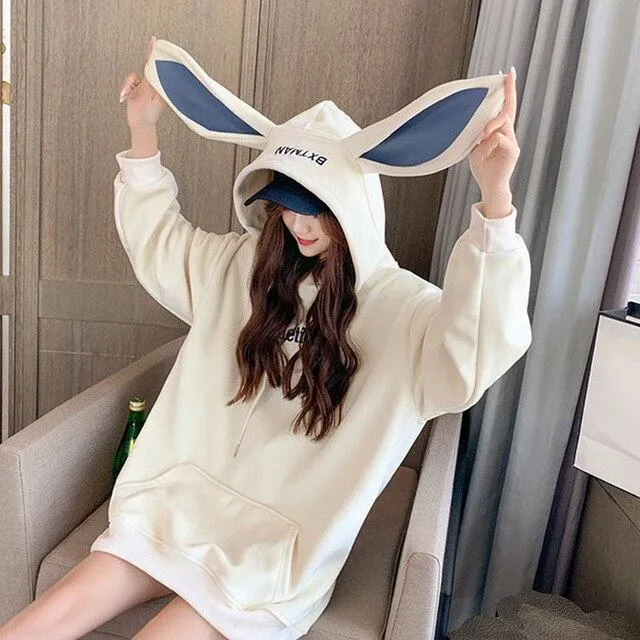 Big Ear Soft Bunny Hoodie