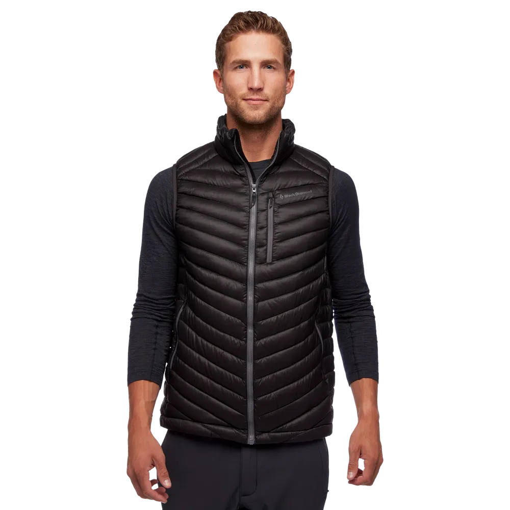 BLACK DIAMOND MENS APPROACH DOWN VEST - BLACK