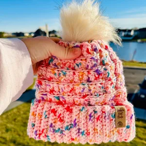 Bubblegum Pink Speckle Dean Beanie