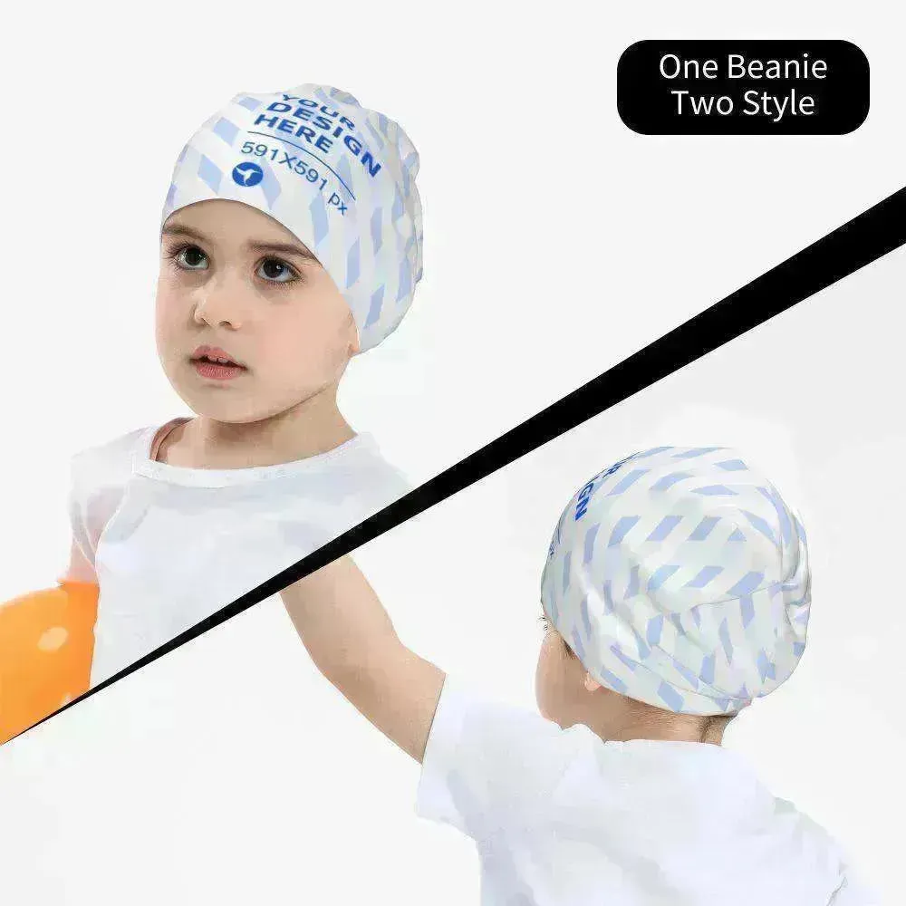 Children's Large Warm Versatile Knit Pullover Hat