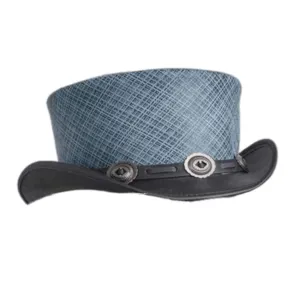 Concho Band Lining Style Leather Hat