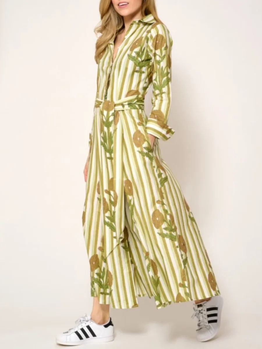Cotton Marigold Shirt Dress