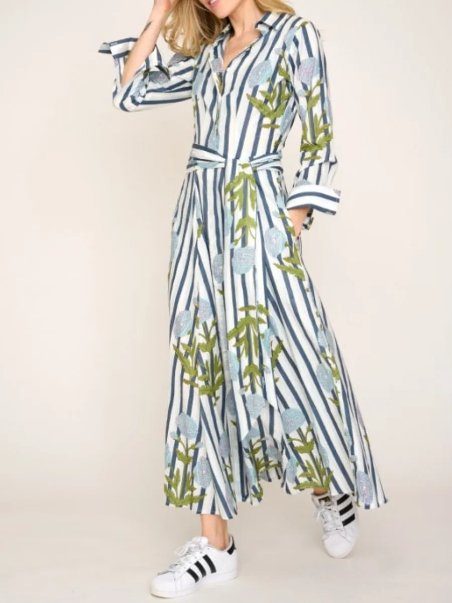 Cotton Marigold Shirt Dress
