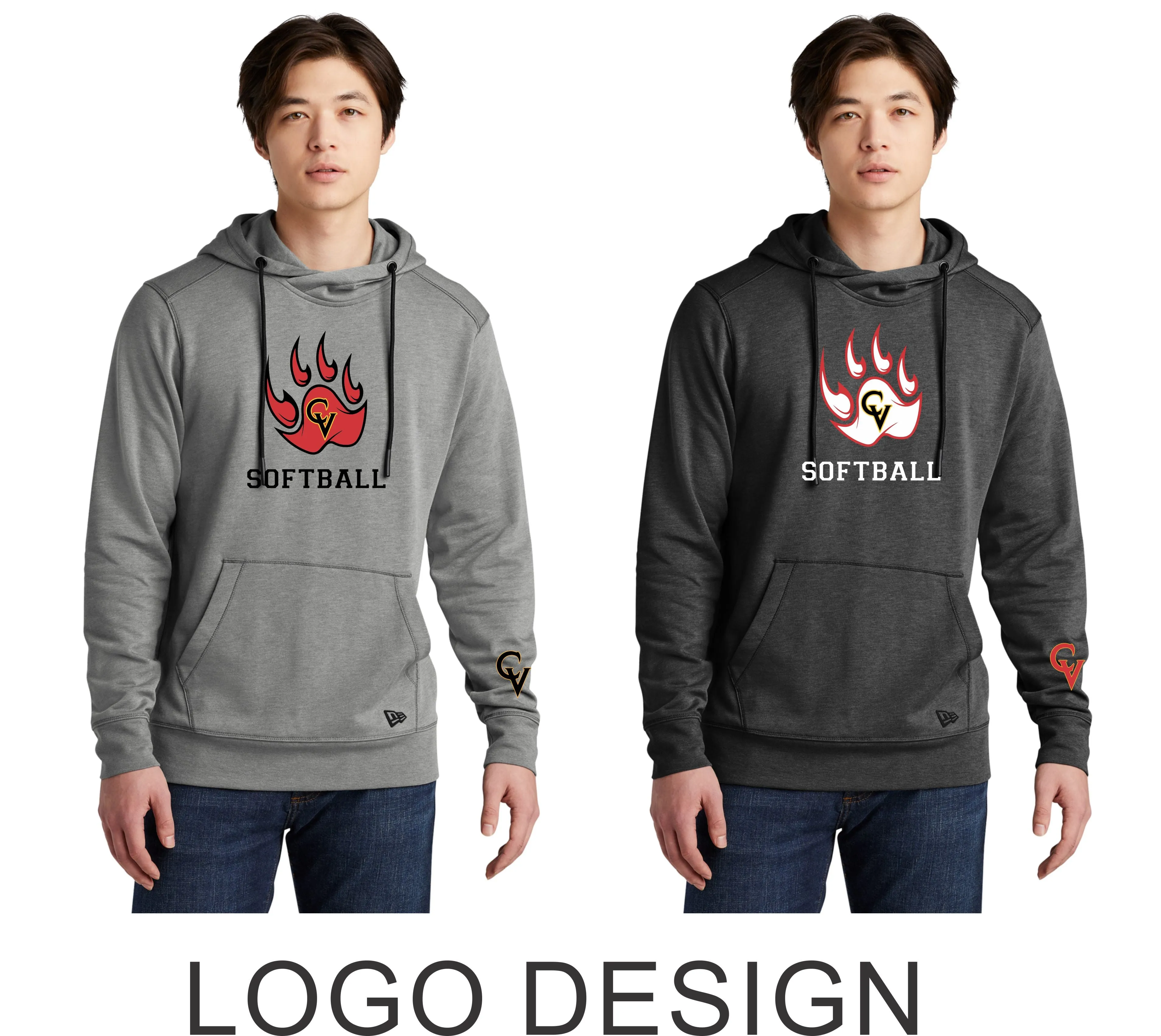 CV Softball New Era Hoodie- 3 designs