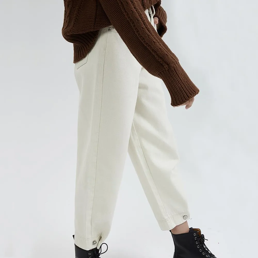 FashionSierra - Stylish Solid Casual Jeans Pants