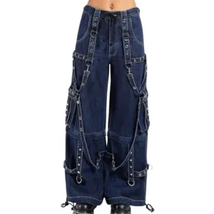 Gothic Electro Emo Pant - Blue