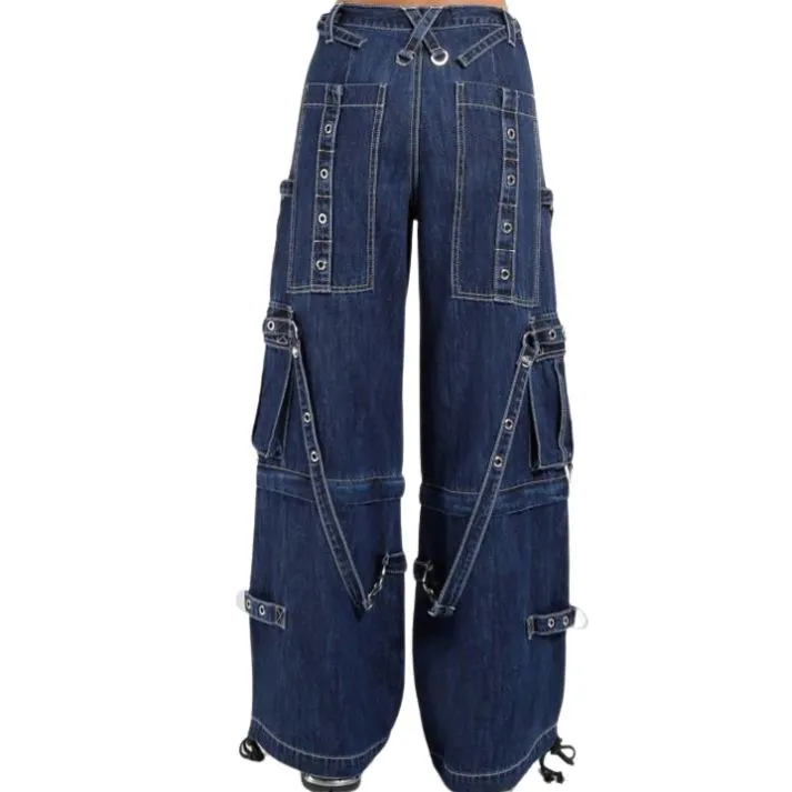 Gothic Electro Emo Pant - Blue
