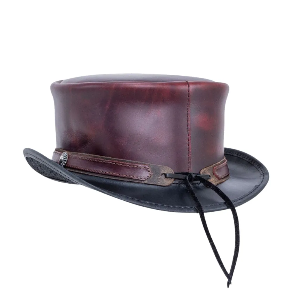 Hampton Leather Top Hat