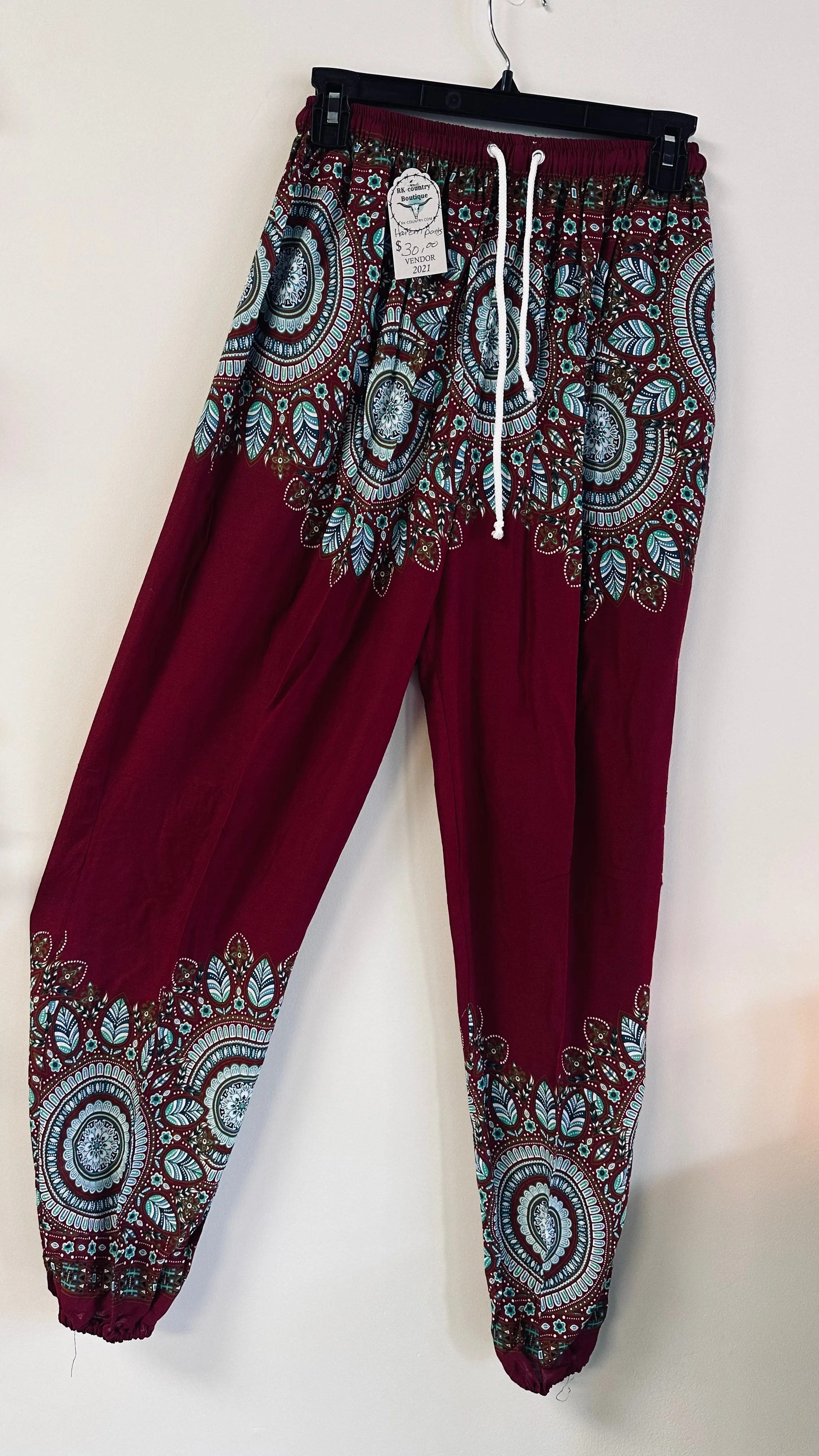 Harem Rayon Comfortable Bohemian Pants