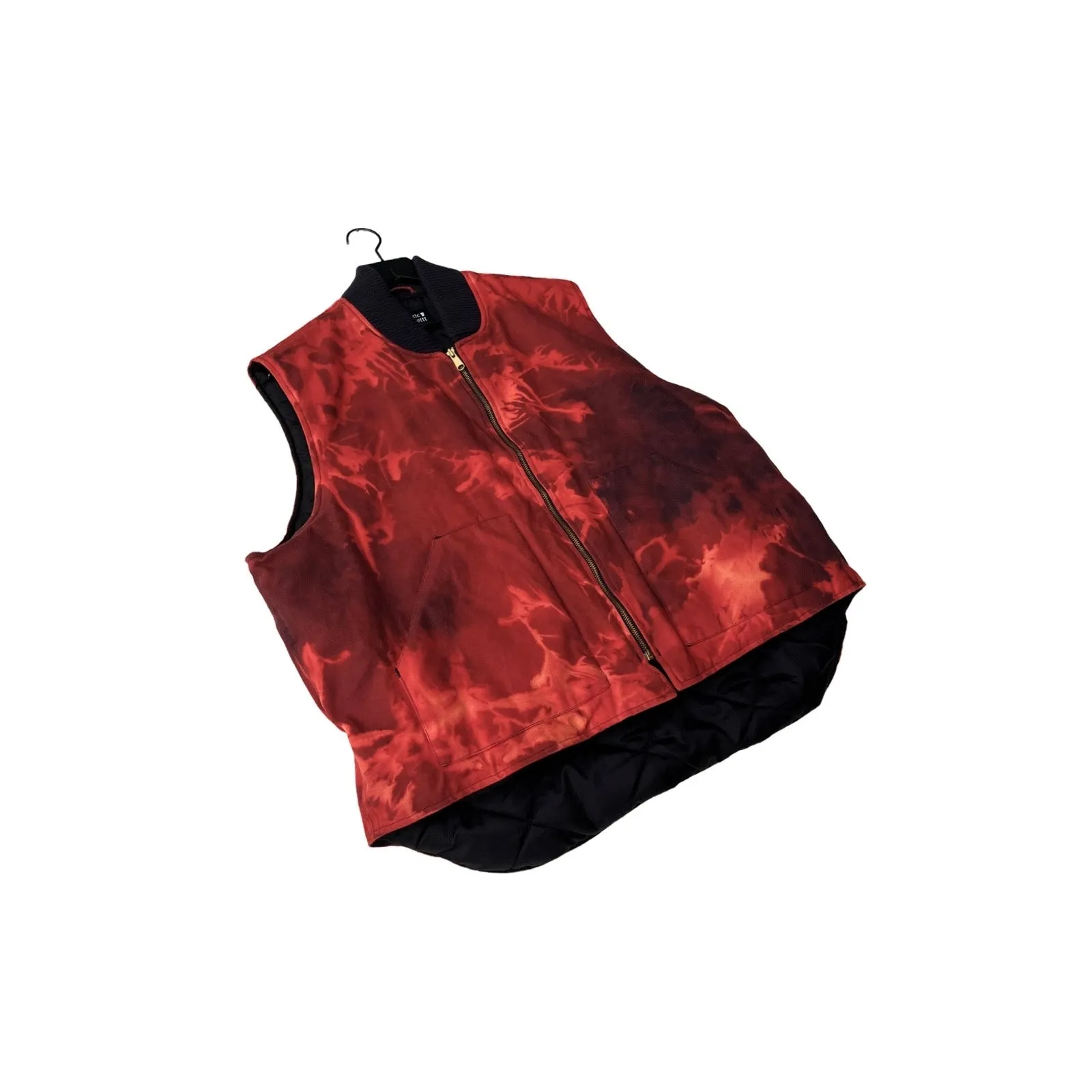 Insulated Canvas Workwear Vest in Rhodonite / XXL (or roomy XL)