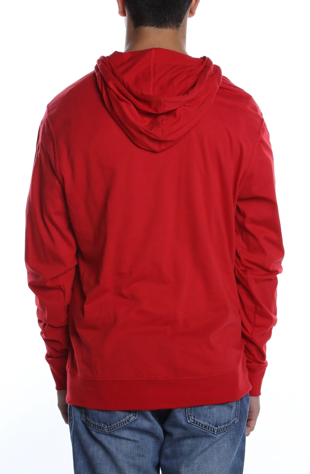 Men's Beach Jersey Hoodie Scarlet