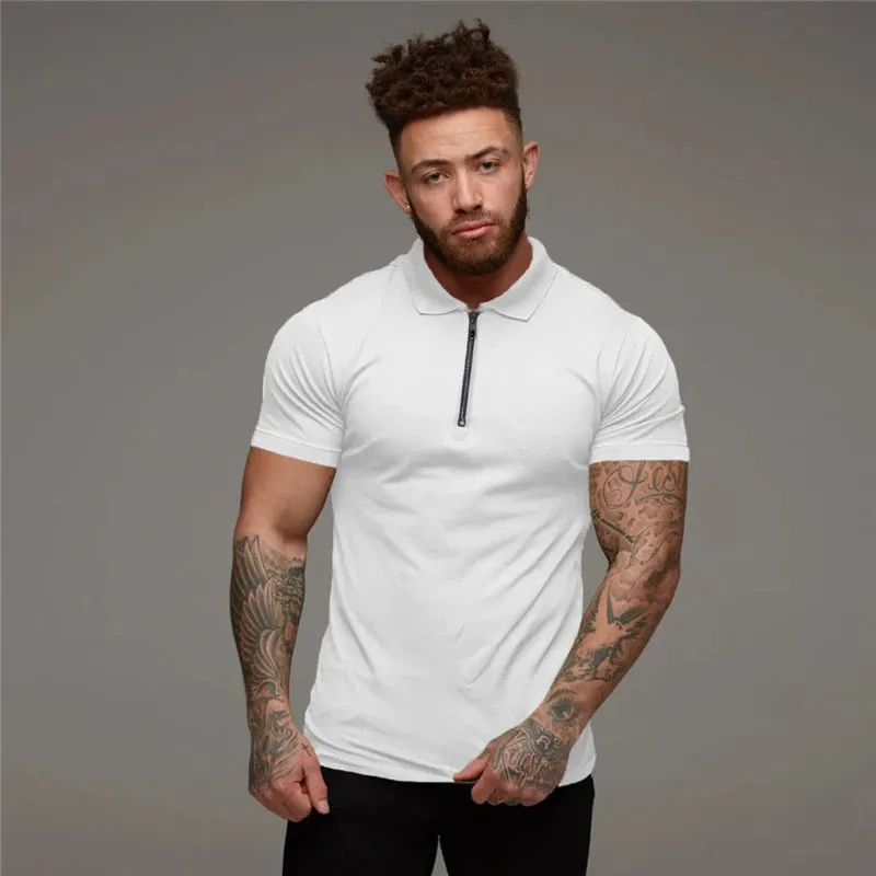 Men's Classic Polo Style Collar Top