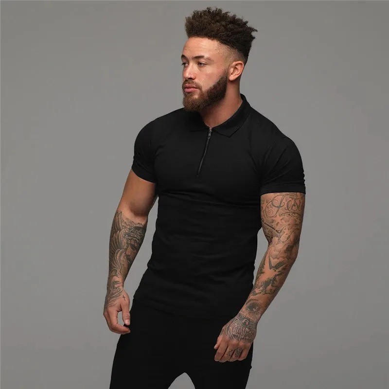 Men's Classic Polo Style Collar Top
