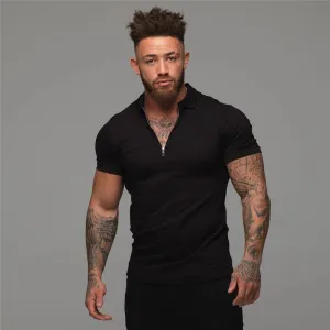 Men's Classic Polo Style Collar Top
