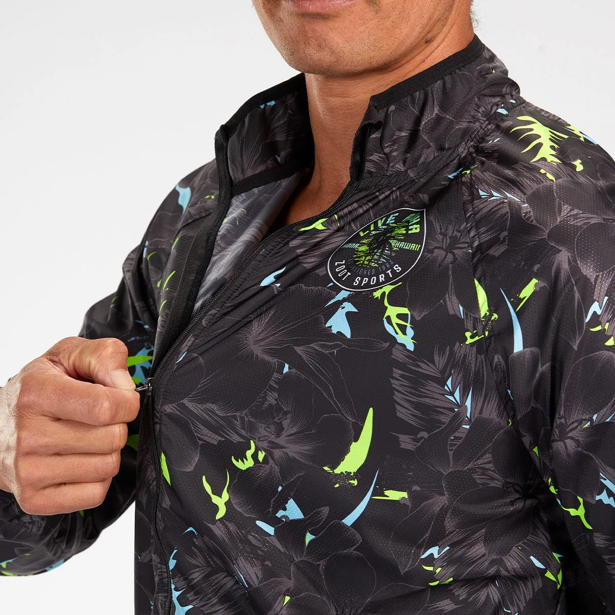 Mens LTD Run Jacket - Live Aloha