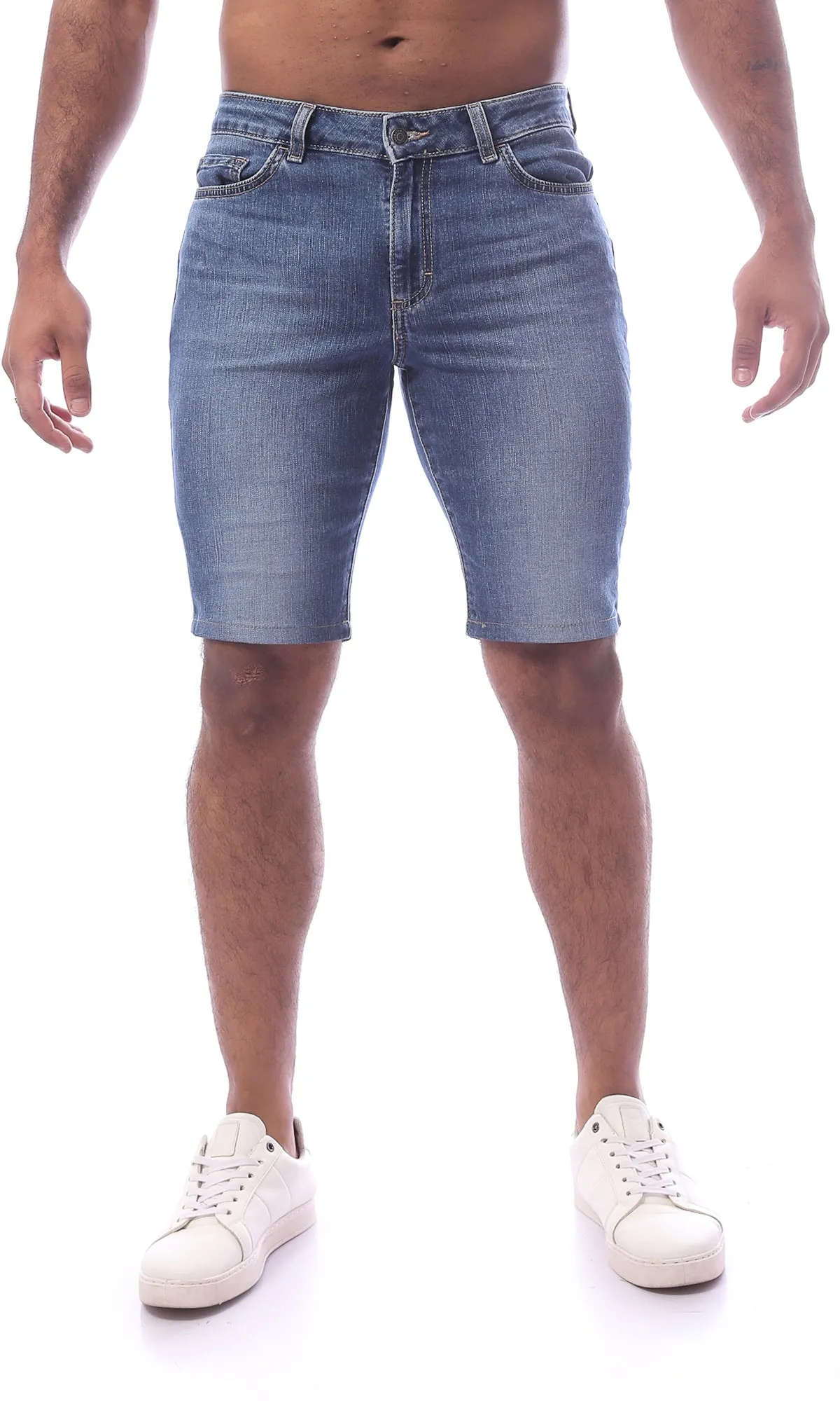 O169723 Blue Regular Fit Comfortable Summer Jeans Shorts