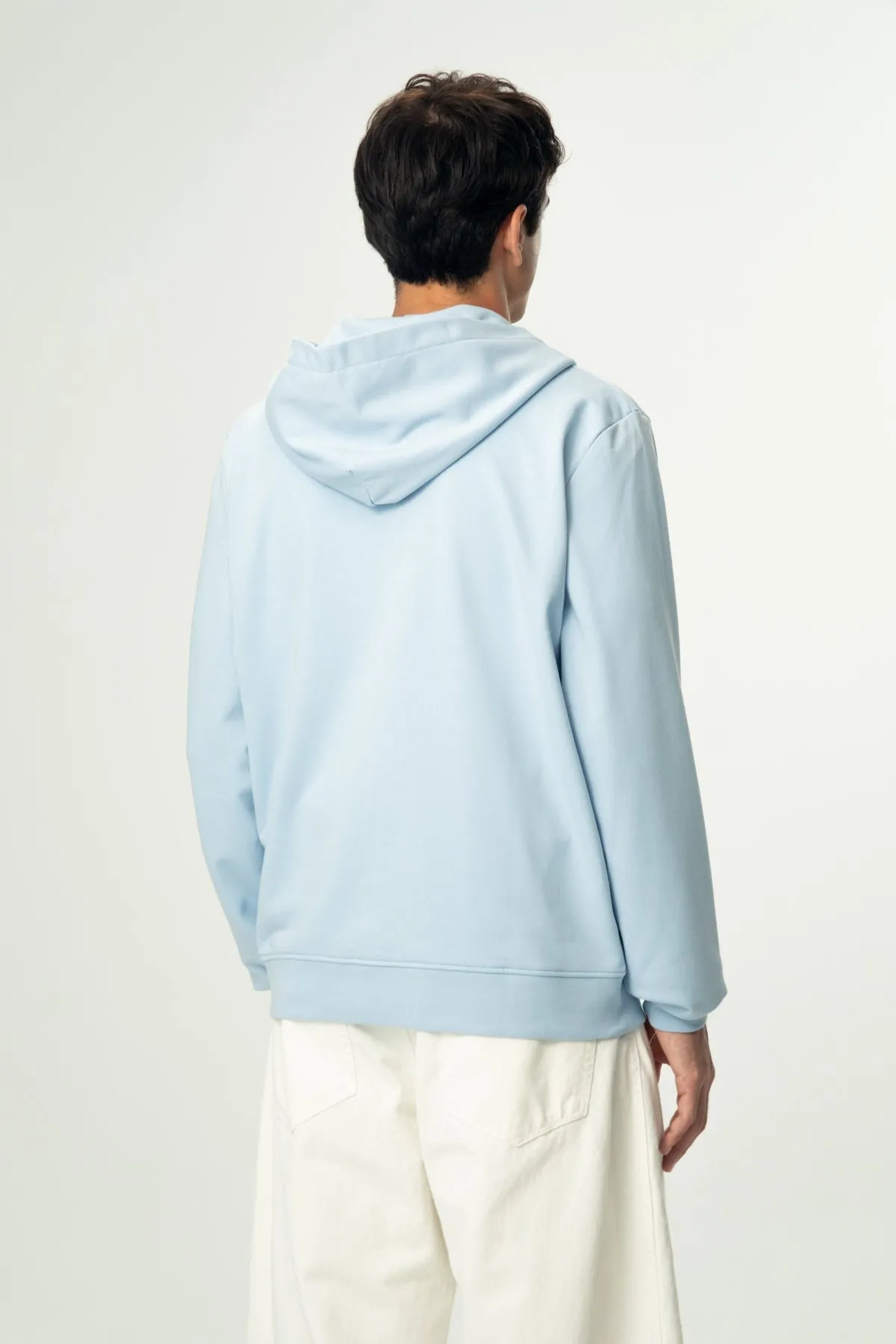 Panda Soft Fleece Full-Zip Hoodie - Bebek Mavisi