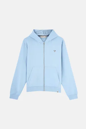 Panda Soft Fleece Full-Zip Hoodie - Bebek Mavisi