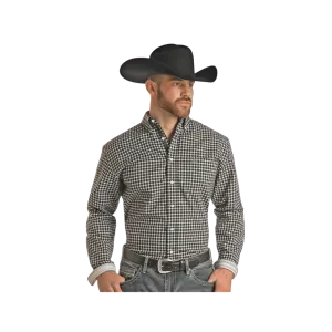 Panhandle Men's  Black Button Down Shirt