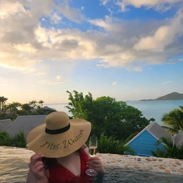 Personalised Bride Tribe Stylish Sun Hat