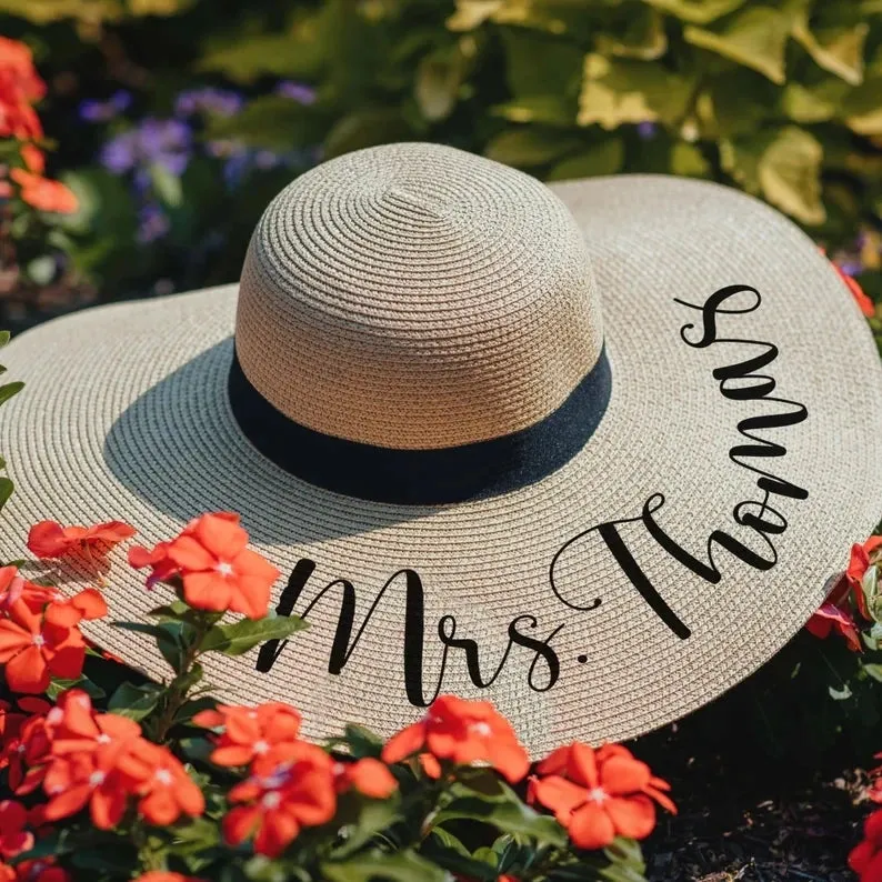 Personalised Bride Tribe Stylish Sun Hat