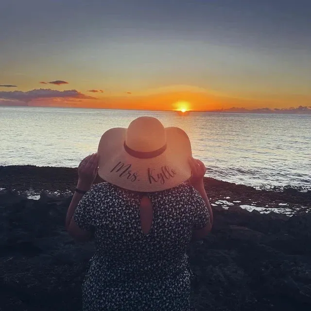 Personalised Bride Tribe Stylish Sun Hat