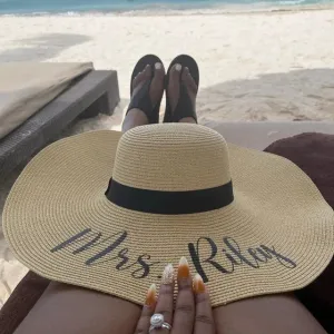 Personalised Bride Tribe Stylish Sun Hat