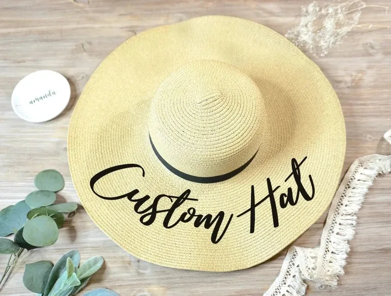 Personalised Bride Tribe Stylish Sun Hat