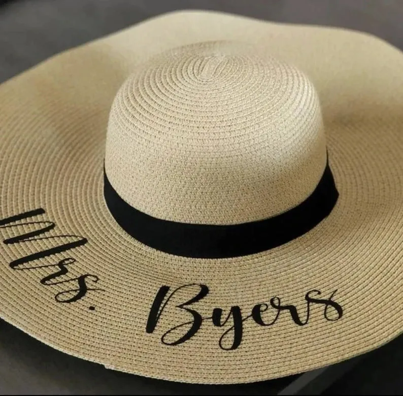 Personalised Bride Tribe Stylish Sun Hat