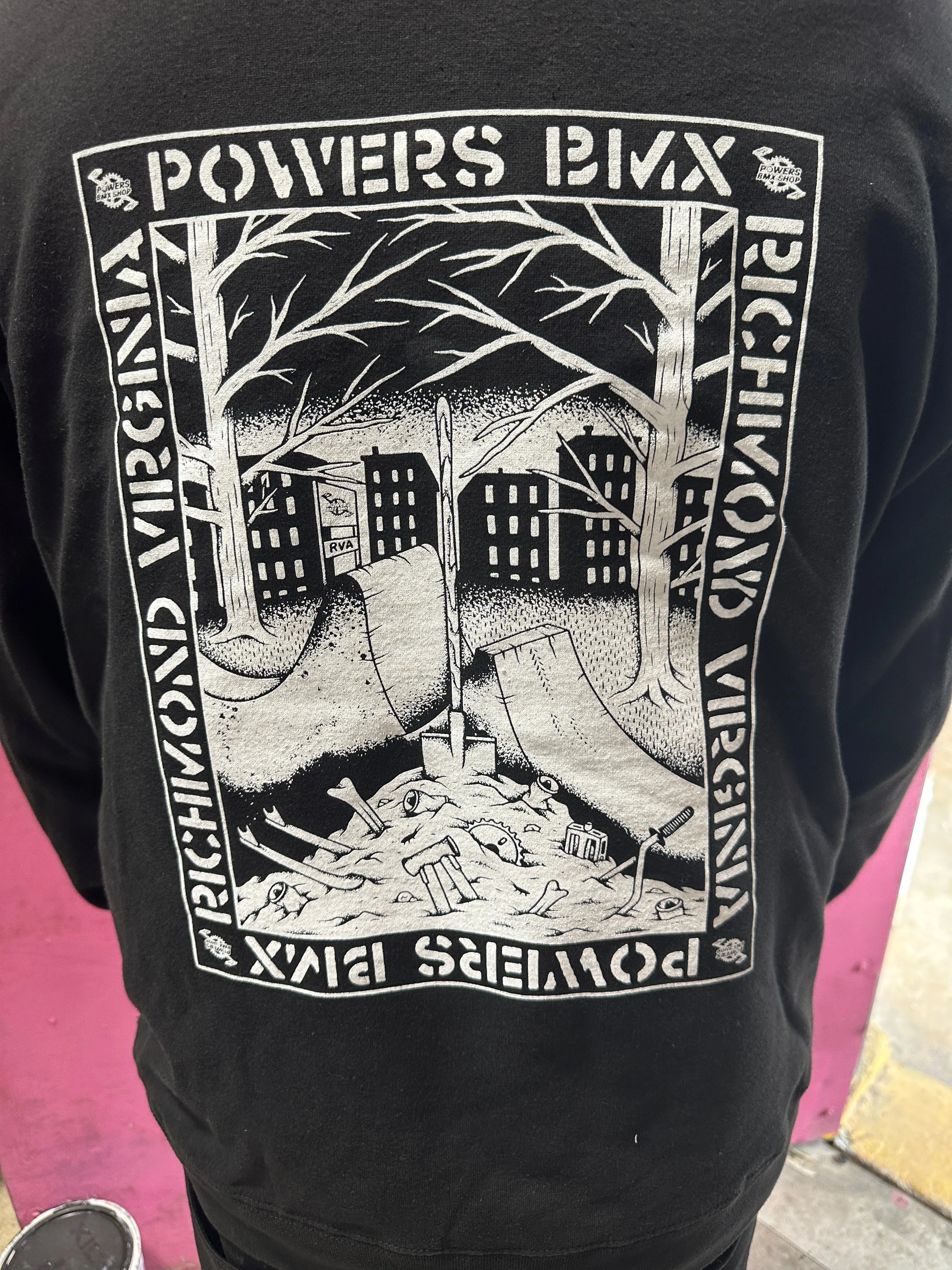 Powers BMX punk is dead Hoodie