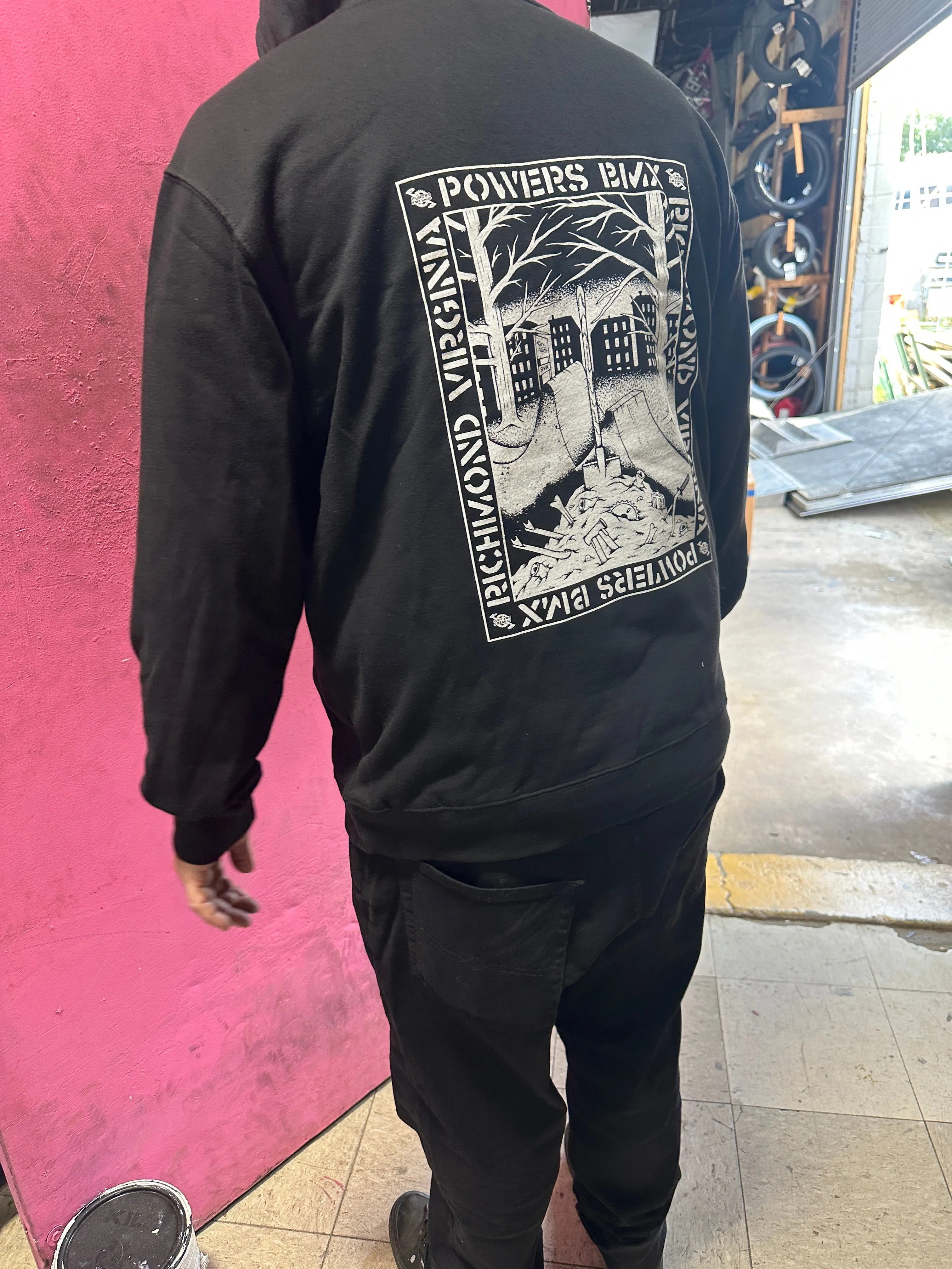 Powers BMX punk is dead Hoodie