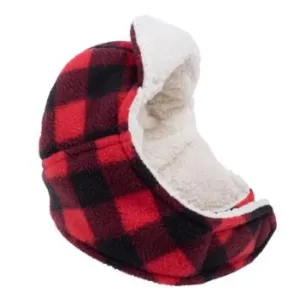 Red Buffalo Fleece Aviator Hat