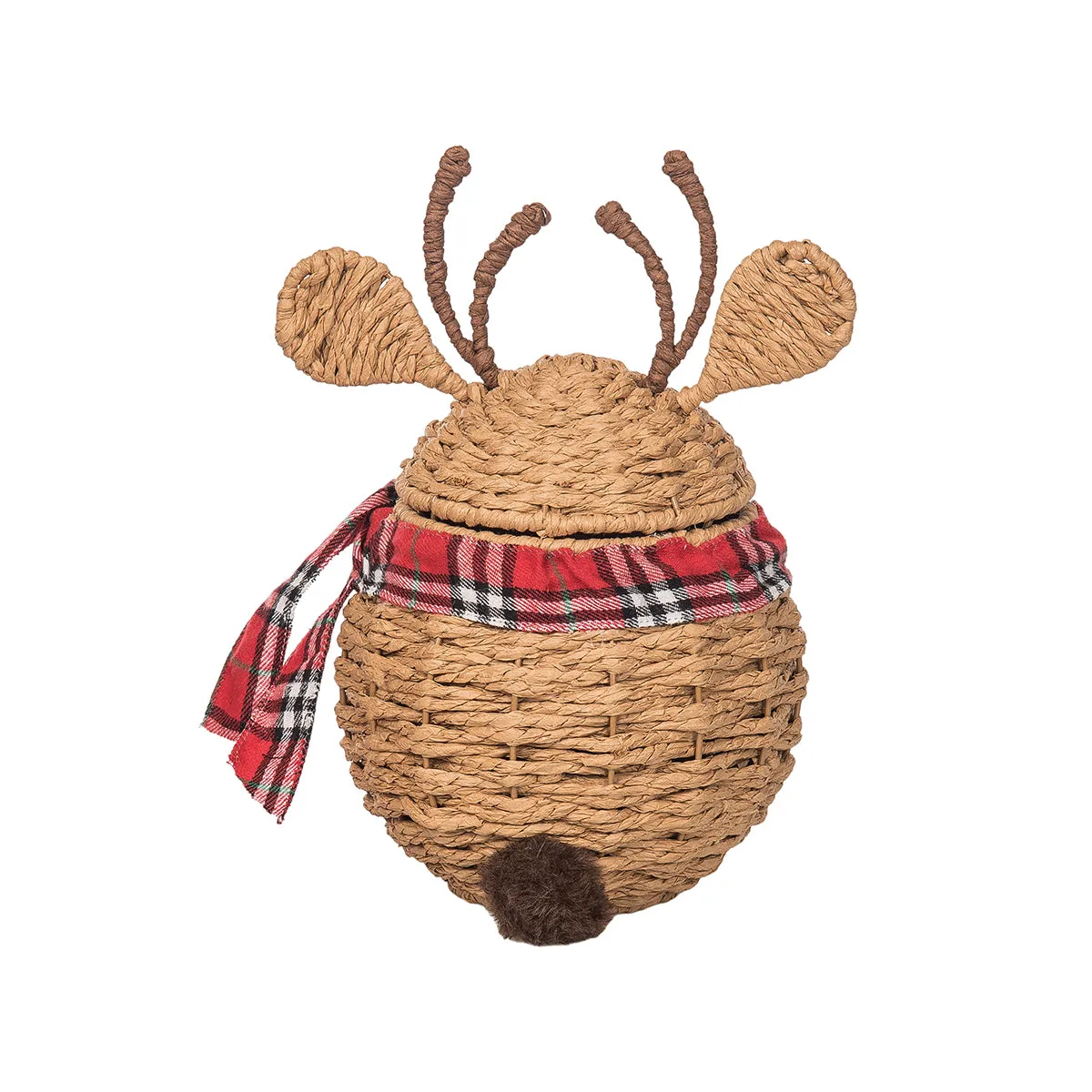 Reindeer Handwoven Candy Basket