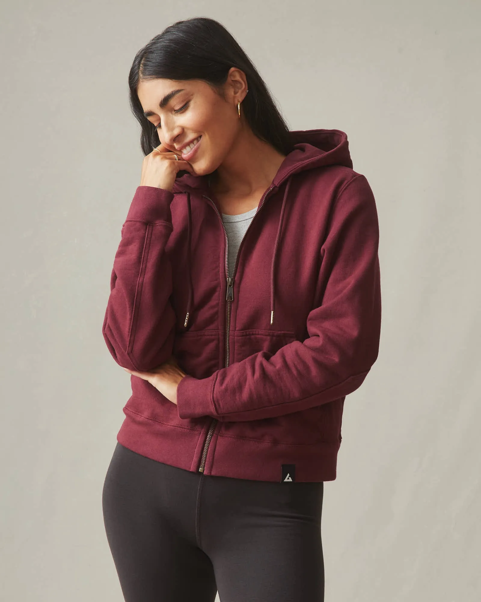 Relaxed Classic Full Zip - Zinfandel