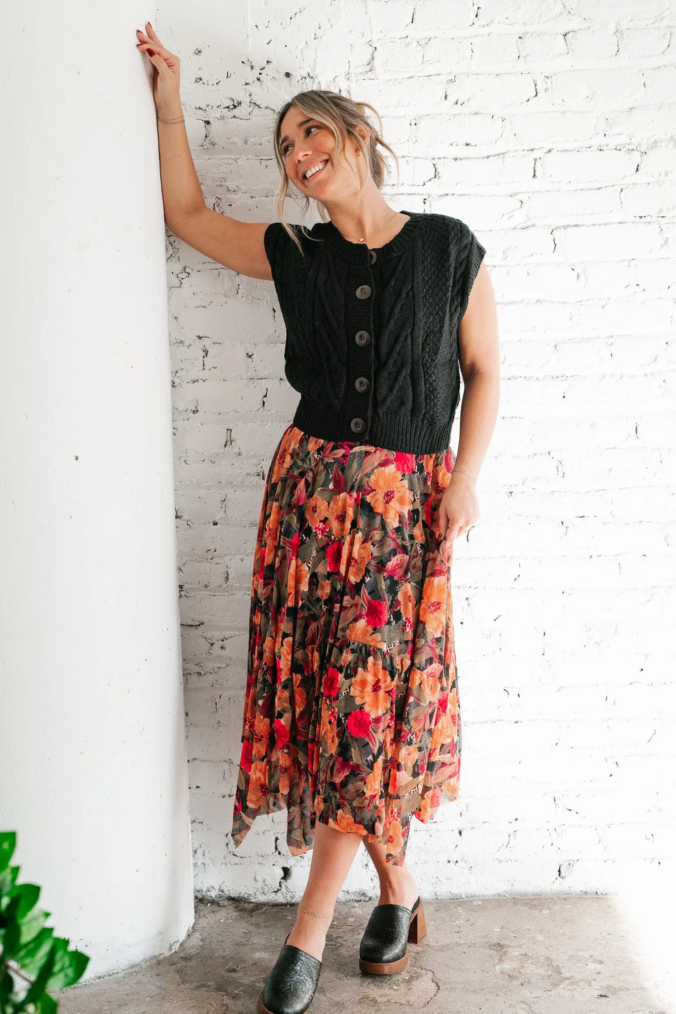 Secret Haven Cable Knit Vest