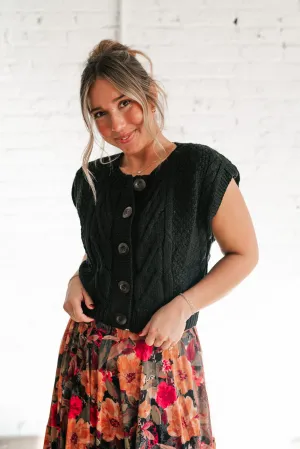 Secret Haven Cable Knit Vest
