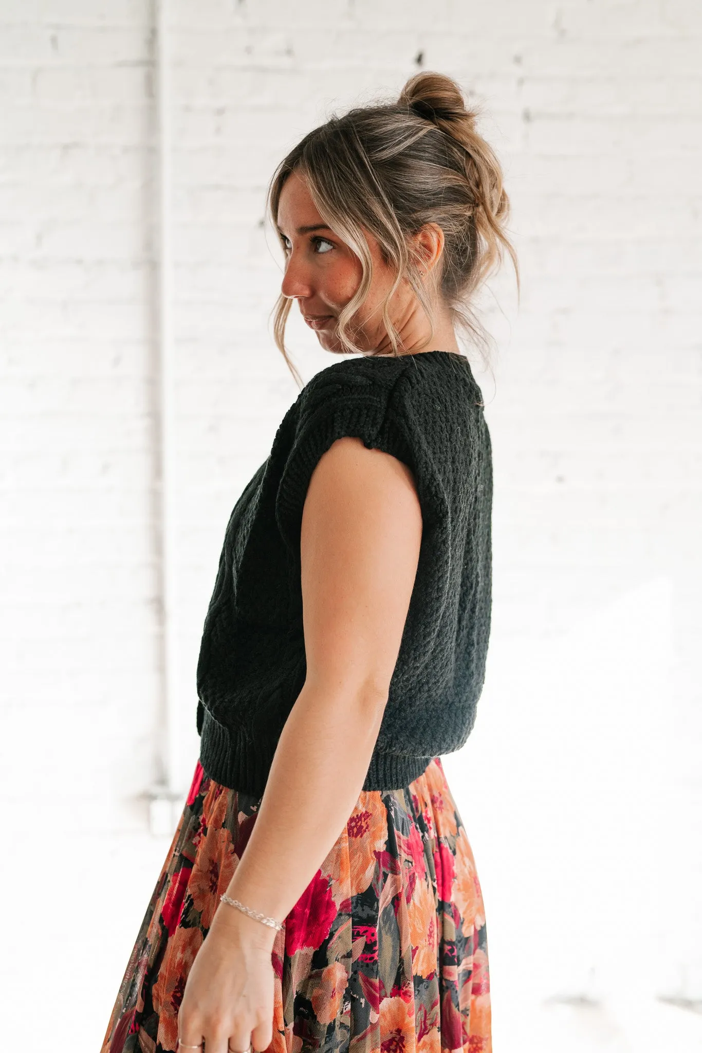 Secret Haven Cable Knit Vest