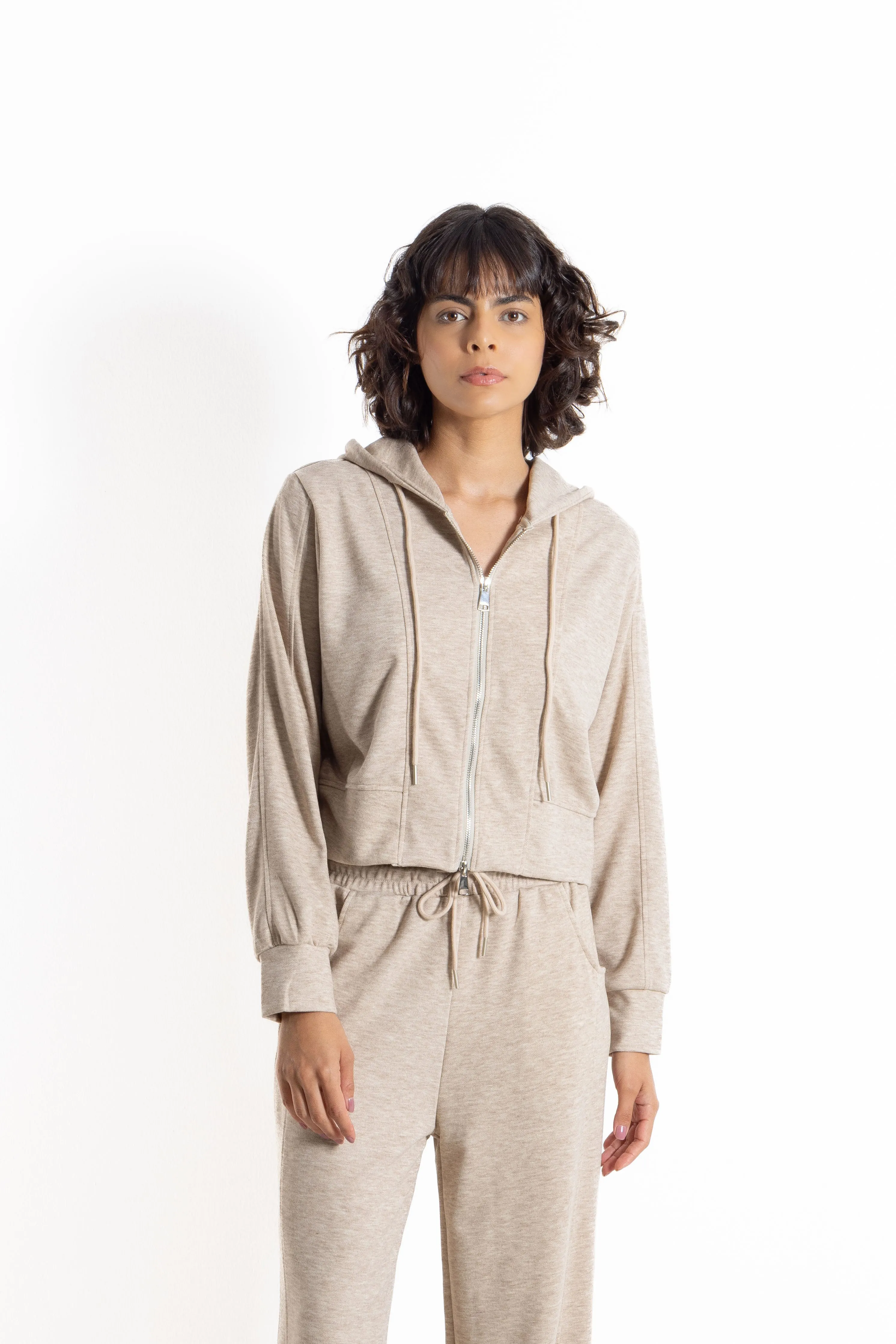 SOFT KNIT HOODIE SET
