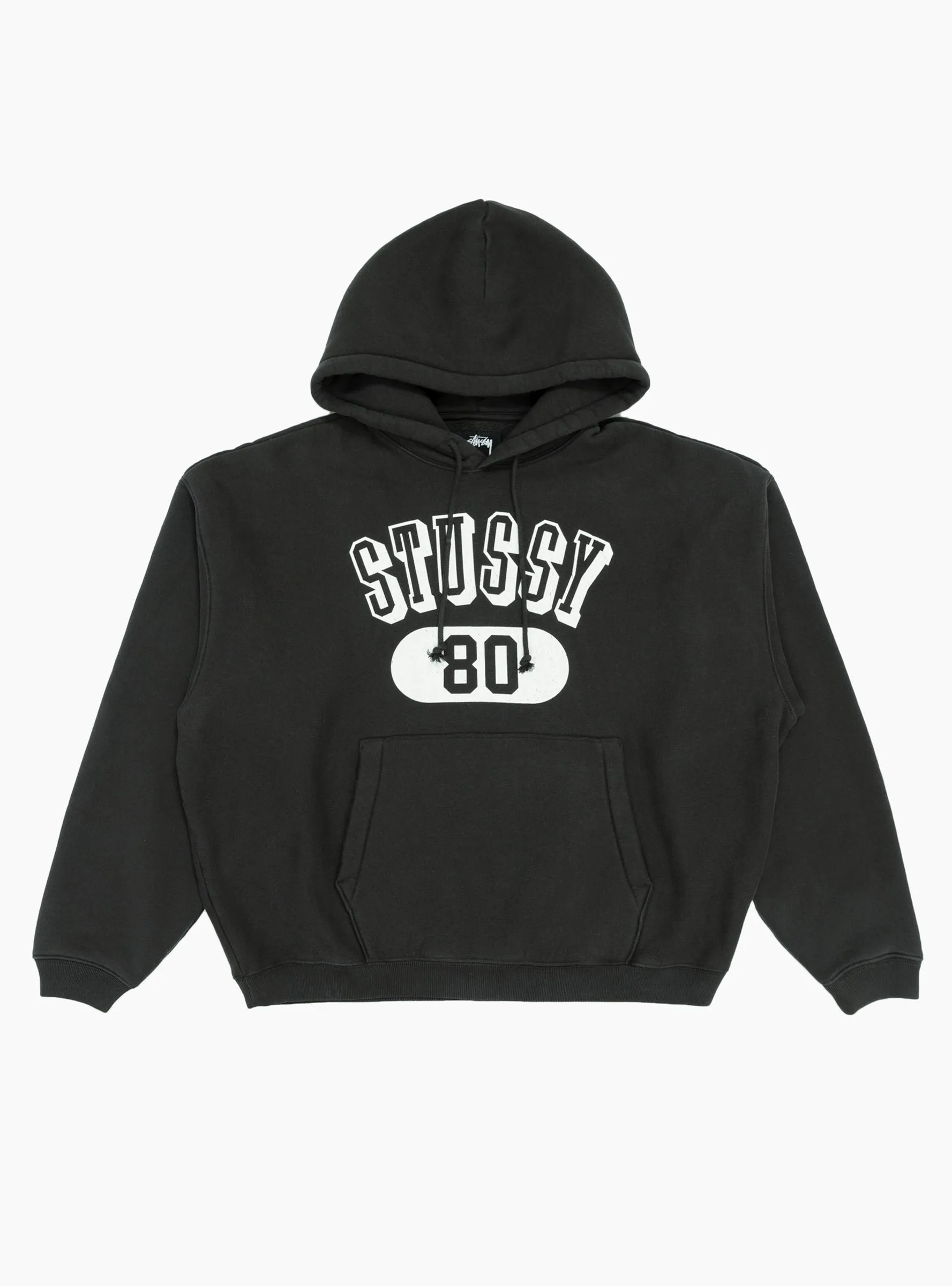 Stüssy 80 Relaxed Hoodie Washed Black