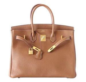 Trendy Inspired Hermès Togo Birkin 35cm Gold Bag Ghw