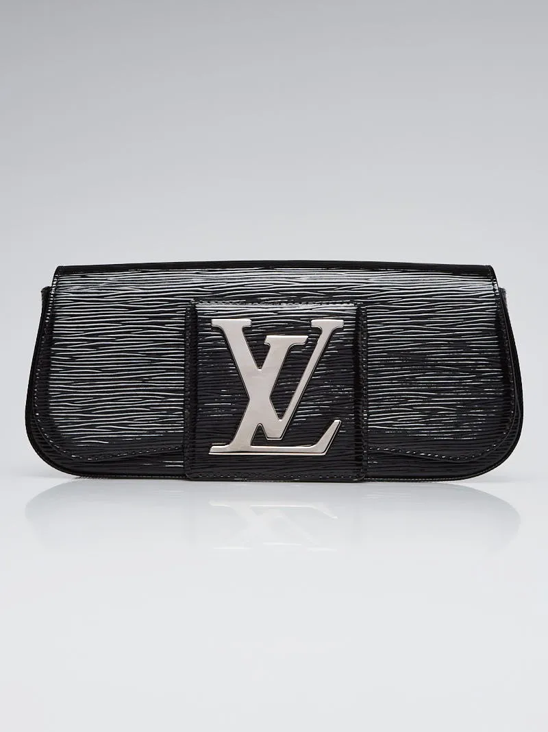 Trendy Inspired Louis Vuitton Black Electric Epi Leather Sobe Clutch