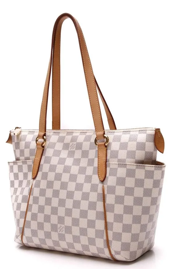 Trendy Inspired Louis Vuitton Damier Azur Canvas Totally Pm Bag