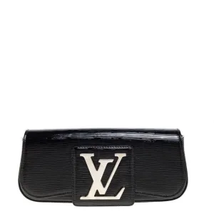 Trendy Inspired Louis Vuitton Sobe Black Electric Epi Leather Clutch