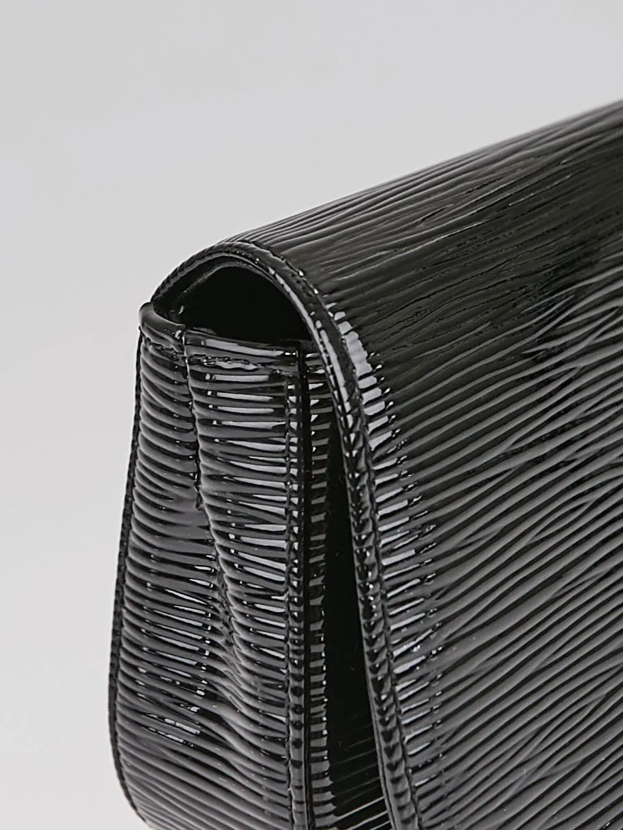 Trendy Inspired Louis Vuitton Sobe Black Electric Epi Leather Clutch